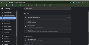 Google chrome safety check update